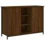 Aparador de madera de ingeniería marrón roble 100x35x70 cm de , Aparadores - Ref: Foro24-835518, Precio: 83,97 €, Descuento: %