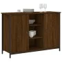 Aparador de madera de ingeniería marrón roble 100x35x70 cm de , Aparadores - Ref: Foro24-835518, Precio: 83,97 €, Descuento: %