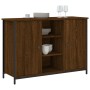 Aparador de madera de ingeniería marrón roble 100x35x70 cm de , Aparadores - Ref: Foro24-835518, Precio: 91,84 €, Descuento: %