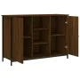 Aparador de madera de ingeniería marrón roble 100x35x70 cm de , Aparadores - Ref: Foro24-835518, Precio: 83,97 €, Descuento: %