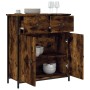 Aparador de madera de ingeniería roble ahumado 70x30x80 cm de , Aparadores - Ref: Foro24-835526, Precio: 82,98 €, Descuento: %