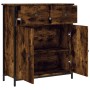 Aparador de madera de ingeniería roble ahumado 70x30x80 cm de , Aparadores - Ref: Foro24-835526, Precio: 82,98 €, Descuento: %