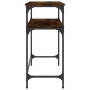 Mesa consola madera de ingeniería roble ahumado 75x35,5x75 cm de , Mesas auxiliares - Ref: Foro24-834052, Precio: 42,29 €, De...