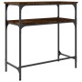 Mesa consola madera de ingeniería roble ahumado 75x35,5x75 cm de , Mesas auxiliares - Ref: Foro24-834052, Precio: 42,29 €, De...