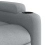 Sillón reclinable de masaje eléctrico tela gris claro en Sillones | Comprar online en Foru.es