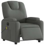 Sillón reclinable de masaje eléctrico tela gris oscuro en Sillones | Comprar online en Foru.es