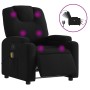 Sillón reclinable de masaje eléctrico tela negro en Sillones | Comprar online en Foru.es