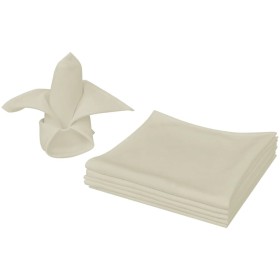 Servilletas 25 unidades crema 50x50 cm de vidaXL, Servilletas de tela - Ref: Foro24-131439, Precio: 29,25 €, Descuento: %