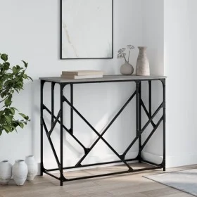 Mesa consola madera de ingeniería gris Sonoma 100x40x80 cm de , Mesas auxiliares - Ref: Foro24-834118, Precio: 53,92 €, Descu...