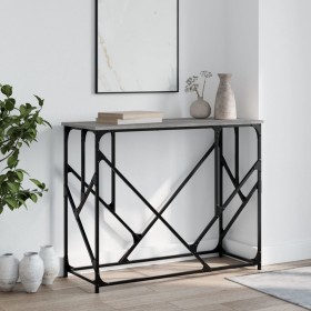 Mesa consola madera de ingeniería gris Sonoma 100x40x80 cm de , Mesas auxiliares - Ref: Foro24-834118, Precio: 54,60 €, Descu...