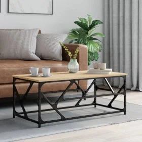 Mesa de centro madera contrachapada roble Sonoma 100x50x40 cm de , Mesas de centro - Ref: Foro24-834126, Precio: 51,47 €, Des...