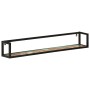 Estantes de pared 2 uds madera maciza mango hierro 110x17x17 cm de , Estantes y estanterías - Ref: Foro24-353793, Precio: 88,...