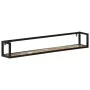 Estantes de pared 2 uds madera maciza mango hierro 110x17x17 cm de , Estantes y estanterías - Ref: Foro24-353793, Precio: 86,...