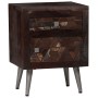 Mesita de noche de madera maciza reciclada 40x30x50 cm de vidaXL, Mesitas de noche - Ref: Foro24-245916, Precio: 129,87 €, De...