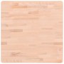 Tablero de mesa cuadrado de madera maciza de haya 60x60x1,5 cm de , Tableros para mesas - Ref: Foro24-355950, Precio: 54,44 €...