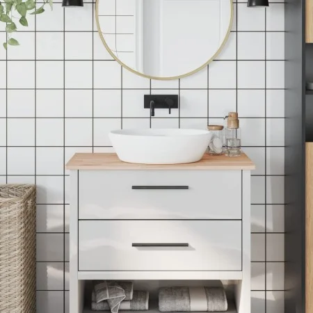Encimera de baño madera maciza de haya 80x40x1,5 cm de , Encimeras - Ref: Foro24-355984, Precio: 42,70 €, Descuento: %