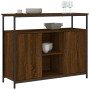 Aparador de madera de ingeniería roble marrón 100x35x80 cm de , Aparadores - Ref: Foro24-835503, Precio: 106,67 €, Descuento: %