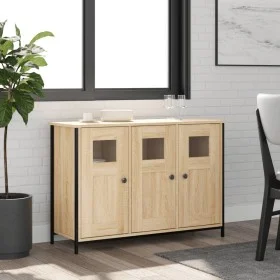 Aparador de madera de ingeniería roble Sonoma 100x35x70 cm de , Aparadores - Ref: Foro24-835520, Precio: 105,28 €, Descuento: %
