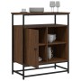 Aparador de madera de ingeniería roble marrón 100x35x80 cm de , Aparadores - Ref: Foro24-835548, Precio: 66,74 €, Descuento: %