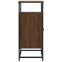 Aparador de madera de ingeniería roble marrón 100x35x80 cm de , Aparadores - Ref: Foro24-835548, Precio: 66,74 €, Descuento: %