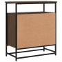 Aparador de madera de ingeniería roble marrón 100x35x80 cm de , Aparadores - Ref: Foro24-835548, Precio: 66,74 €, Descuento: %