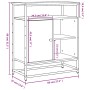 Aparador de madera de ingeniería roble marrón 100x35x80 cm de , Aparadores - Ref: Foro24-835548, Precio: 66,74 €, Descuento: %