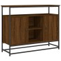Aparador de madera de ingeniería roble marrón 100x35x80 cm de , Aparadores - Ref: Foro24-835543, Precio: 86,49 €, Descuento: %