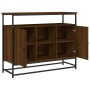 Aparador de madera de ingeniería roble marrón 100x35x80 cm de , Aparadores - Ref: Foro24-835543, Precio: 86,49 €, Descuento: %