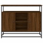 Aparador de madera de ingeniería roble marrón 100x35x80 cm de , Aparadores - Ref: Foro24-835543, Precio: 86,49 €, Descuento: %