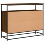 Aparador de madera de ingeniería roble marrón 100x35x80 cm de , Aparadores - Ref: Foro24-835543, Precio: 86,49 €, Descuento: %