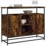 Aparador de madera de ingeniería roble ahumado 100x35x80 cm de , Aparadores - Ref: Foro24-835541, Precio: 81,05 €, Descuento: %
