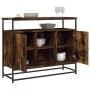 Aparador de madera de ingeniería roble ahumado 100x35x80 cm de , Aparadores - Ref: Foro24-835541, Precio: 81,05 €, Descuento: %