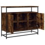 Aparador de madera de ingeniería roble ahumado 100x35x80 cm de , Aparadores - Ref: Foro24-835541, Precio: 82,06 €, Descuento: %