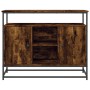 Aparador de madera de ingeniería roble ahumado 100x35x80 cm de , Aparadores - Ref: Foro24-835541, Precio: 82,06 €, Descuento: %
