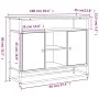 Aparador de madera de ingeniería roble ahumado 100x35x80 cm de , Aparadores - Ref: Foro24-835541, Precio: 81,05 €, Descuento: %