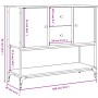 Aparador de madera de ingeniería gris Sonoma 100x36x85 cm de , Aparadores - Ref: Foro24-835557, Precio: 95,54 €, Descuento: %
