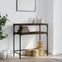 Mesa consola madera de ingeniería marrón roble 75x35,5x75 cm by , Side tables - Ref: Foro24-834054, Price: 43,73 €, Discount: %