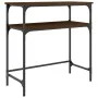 Mesa consola madera de ingeniería marrón roble 75x35,5x75 cm by , Side tables - Ref: Foro24-834054, Price: 43,73 €, Discount: %