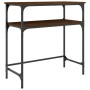 Mesa consola madera de ingeniería marrón roble 75x35,5x75 cm de , Mesas auxiliares - Ref: Foro24-834054, Precio: 44,29 €, Des...