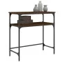 Mesa consola madera de ingeniería marrón roble 75x35,5x75 cm by , Side tables - Ref: Foro24-834054, Price: 43,73 €, Discount: %