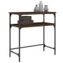 Mesa consola madera de ingeniería marrón roble 75x35,5x75 cm de , Mesas auxiliares - Ref: Foro24-834054, Precio: 44,29 €, Des...