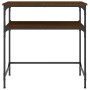 Mesa consola madera de ingeniería marrón roble 75x35,5x75 cm de , Mesas auxiliares - Ref: Foro24-834054, Precio: 44,29 €, Des...