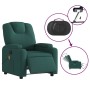 Sillón reclinable de masaje eléctrico tela verde oscuro en Sillones | Comprar online en Foru.es