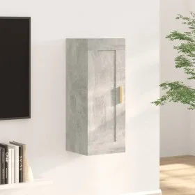 Armario de pared madera de ingeniería gris hormigón 35x34x90 cm de , Estantes y estanterías - Ref: Foro24-812469, Precio: 48,...