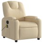 Sillón reclinable de masaje eléctrico tela color crema en Sillones | Comprar online en Foru.es