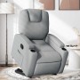 Sillón reclinable elevable de tela gris claro en Sillones | Comprar online en Foru.es