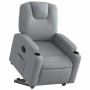 Sillón reclinable elevable de tela gris claro en Sillones | Comprar online en Foru.es