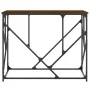 Mesa consola madera de ingeniería marrón roble 100x40x80 cm de , Mesas auxiliares - Ref: Foro24-834119, Precio: 53,92 €, Desc...