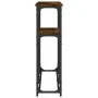 Smoked oak engineered wood console table 145x22.5x75 cm by , Side tables - Ref: Foro24-834097, Price: 47,08 €, Discount: %