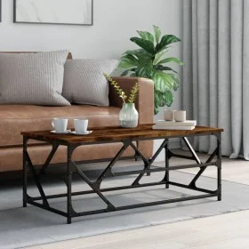 Mesa de centro madera contrachapada roble ahumado 100x50x40 cm de , Mesas de centro - Ref: Foro24-834127, Precio: 51,82 €, De...